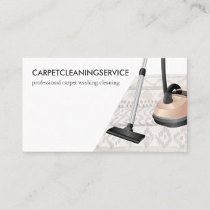 Carte De Visite Aspirateur janitorial beige pour tapis