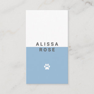 Carte de visite assis de l'animal de compagnie de 