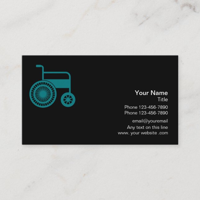 Carte De Visite Assistance Médicale Handicap (Devant)