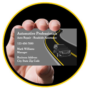 Carte De Visite Assistance routière pour la réparation automobile