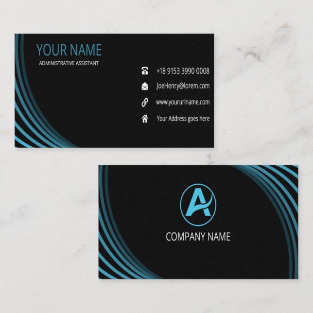 Carte De Visite Assistant administratif (Devant / Derrière)