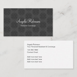 Carte De Visite Assistant Concierge personnel élégant