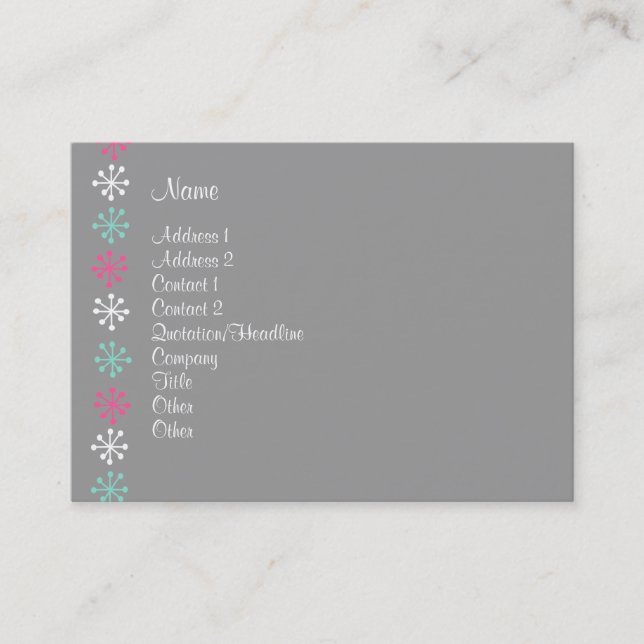 Carte De Visite Assistant personnel (Devant)
