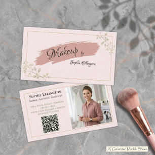 Carte De Visite Assistante de l'artisterie de mariage de luxe Blus