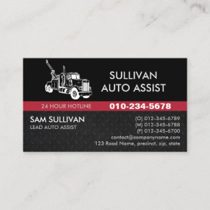 Carte De Visite Assistants auto du camion remorque