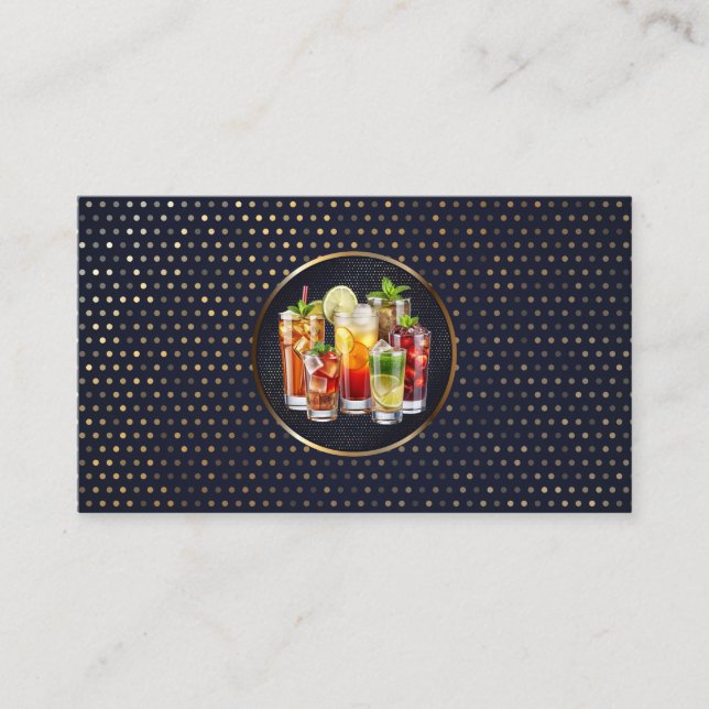 Carte De Visite Assortiment de boissons mixtes | Mixologie (Devant)