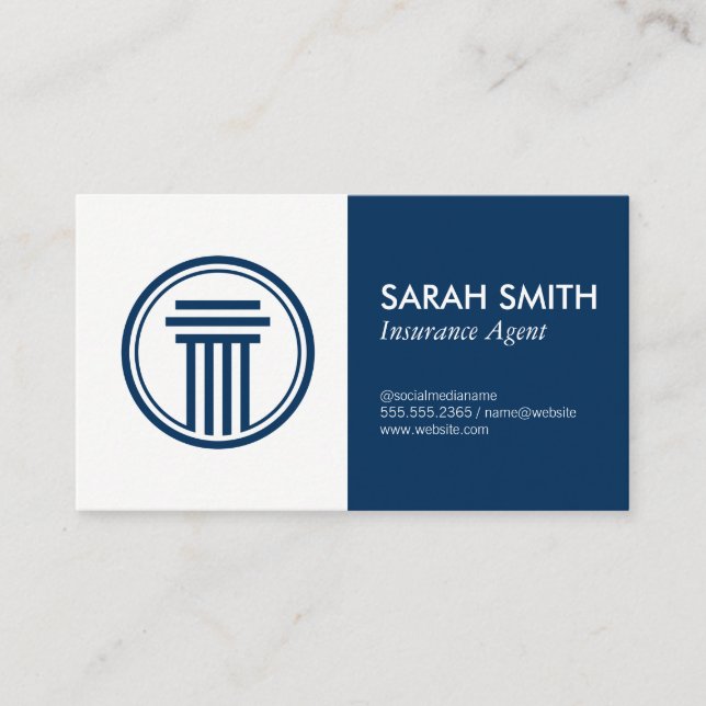 Carte De Visite Assurance / courtier (Devant)