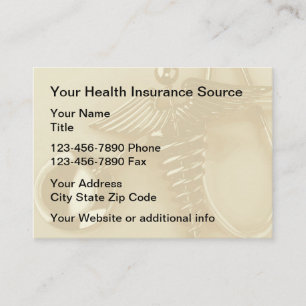 Carte De Visite Assurance-maladie Médicale Format grand format
