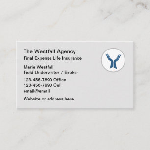 Carte De Visite Assurance vie sur les dépenses finales 