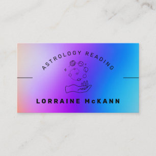 Carte De Visite ASTROLOGER Astrologie Lecture AURA