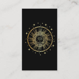 Carte De Visite Astrologie des étoiles spirituelles Art de la lun