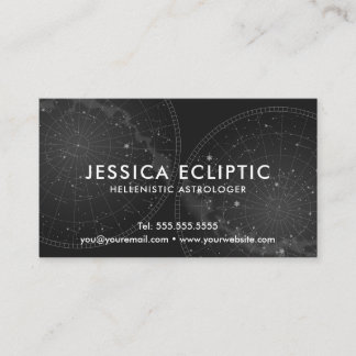 Carte De Visite Astrologiste (B&W)