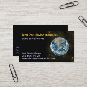 Carte De Visite Astronome environnementaliste en astronomie