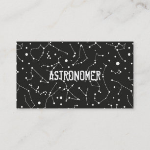 Carte De Visite Astronome et constellations