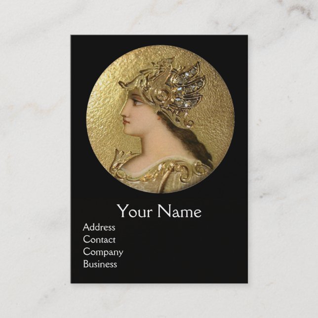 Carte De Visite ATHENA ET COMBATTRE LES GRIFFINS MONOGRAM, Ruby Ro (Devant)