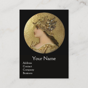 CARTE DE VISITE ATHENA ET LUTTER CONTRE LE MONOGRAMME DES GRIFFINS