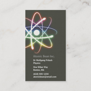 Carte De Visite Atome - scientifique