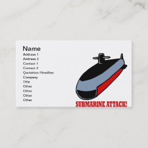 Carte De Visite Attaque submersible