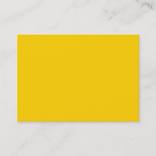 Carte De Visite Attention Arrière - plan couleur unie jaune brilla (Devant)