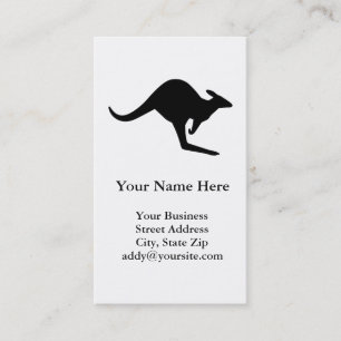 Carte De Visite Attention Kangaroo