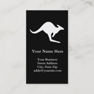 Carte De Visite Attention Kangaroo