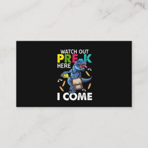 Carte De Visite Attention Pré-k Je Viens