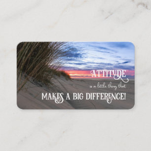 Carte De Visite Attitude positive motivation citation vie coaching