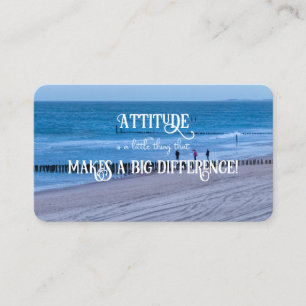 Carte De Visite Attitude positive motivation citation vie coaching