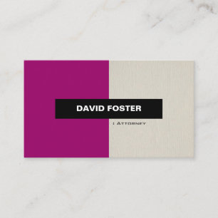 Carte De Visite Attorney - Simple élégant