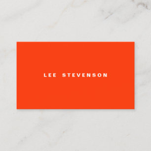 Carte De Visite Attraper les yeux orange moderne minimaliste