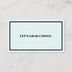 Carte De Visite Attrapons du café