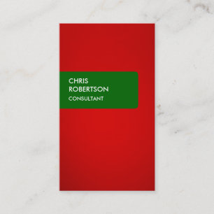 Carte de visite attrayant rouge vert