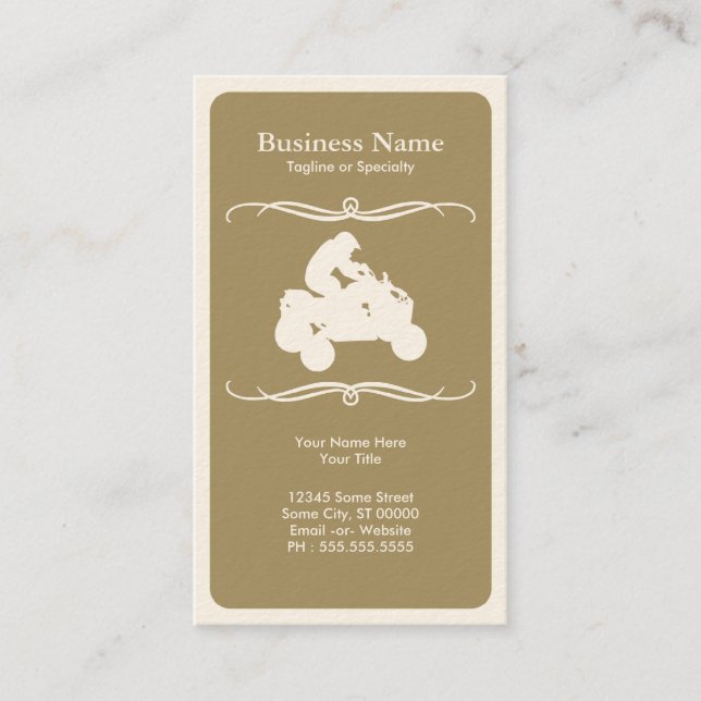 Carte De Visite atv de mod (Devant)