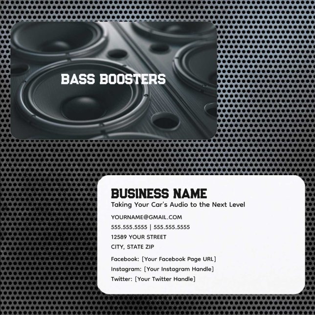 Carte De Visite Audio de voiture (Car Audio)