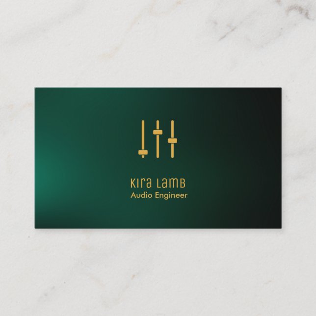 Carte de visite Audio Engineer (Devant)