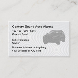 Carte De Visite Audio et sécurité automobile