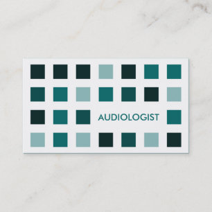 Carte De Visite AUDIOLOGISTE (carrés mod)