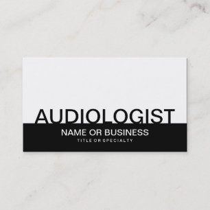 CARTE DE VISITE AUDIOLOGUE