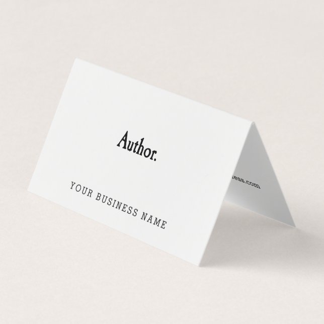 Carte De Visite Auteur (Devant)