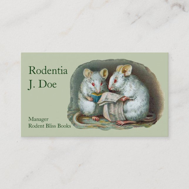 Carte De Visite Auteur, chercheur, rédacteur, vendeur de livre, (Devant)