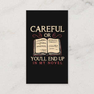 Carte De Visite Auteur de lettres romancières amusant Auteur de r