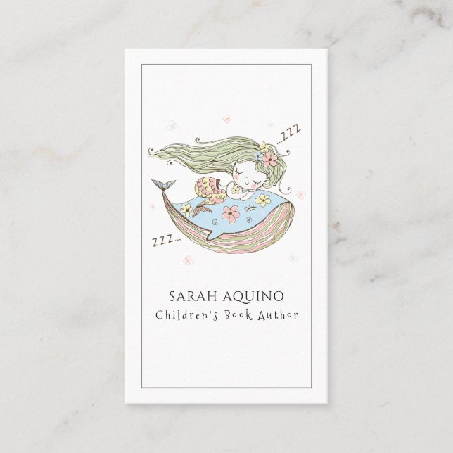 Carte De Visite Auteur de Mermaid And Whale pour enfants (Devant)