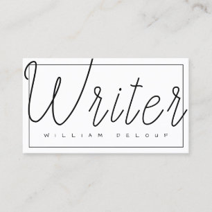 Carte De Visite Auteur Journaliste Blogger