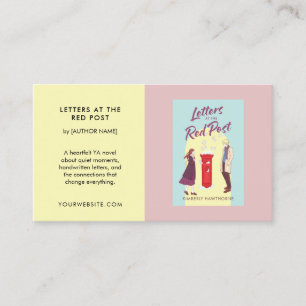Carte De Visite Auteur Promotion de livre Roman personnalisé YA Pa