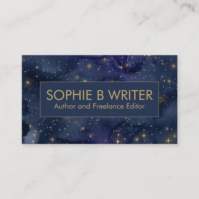 Carte De Visite Auteurs professionnels Cosmic Starry (Devant)