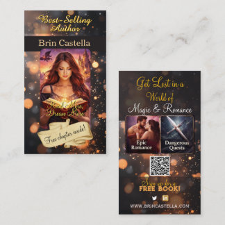 Carte De Visite Author Promotional Business Card