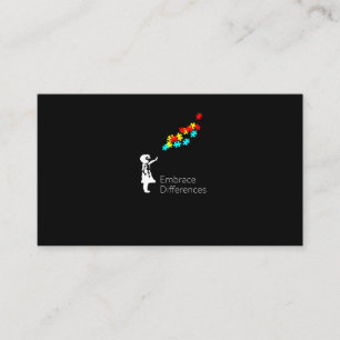 Carte De Visite Autisme Puzzle Pièce Tshirt Sensibilisation autis