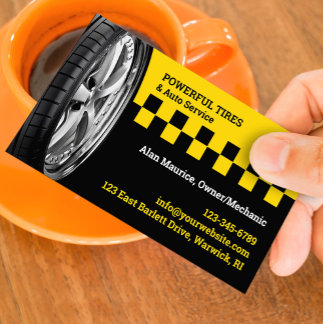 Carte De Visite Auto Repair Shop Business Card Template