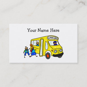 Carte De Visite Autobus scolaire