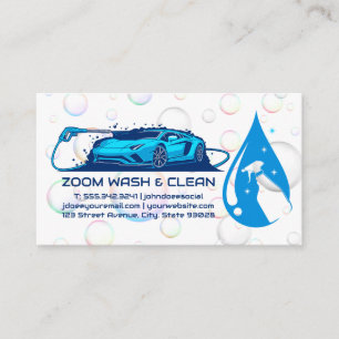 Carte De Visite AutoCare   Services de lavage de voiture